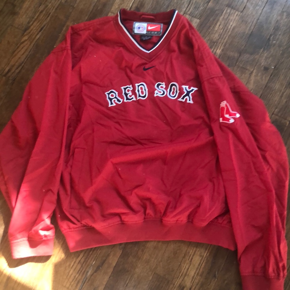 Red Sox official MLB windbreaker pull over